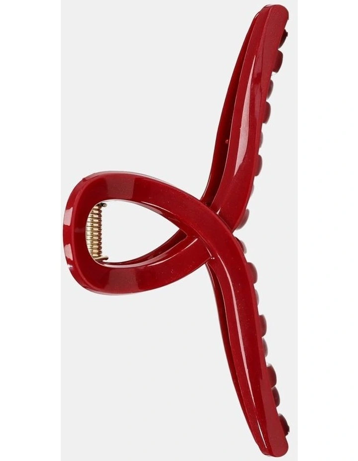 Ruby Twist Hair Claw Clip - Red image 1