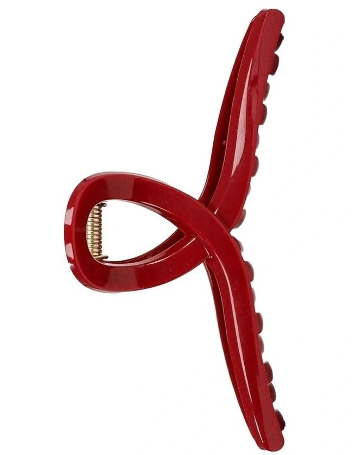 Ruby Twist Hair Claw Clip - Red image 3