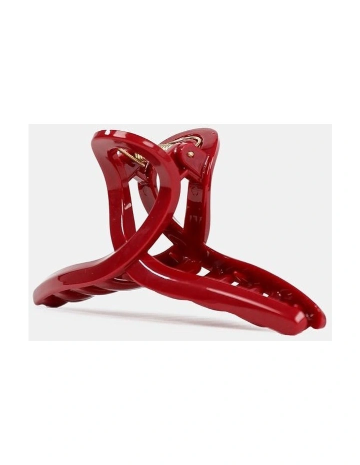 Ruby Twist Hair Claw Clip - Red image 3
