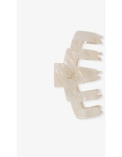 Transparent Acrylic Hair Claw Clip - White