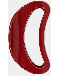 Ruby Oval Hair Claw Clip - Red