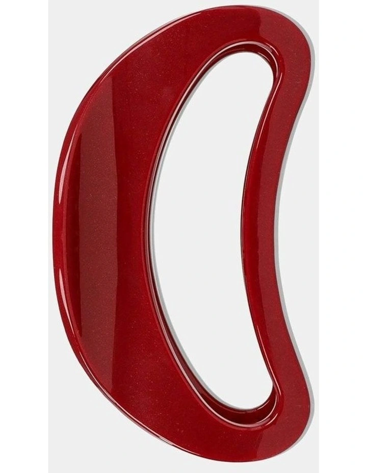 Ruby Oval Hair Claw Clip - Red image 1