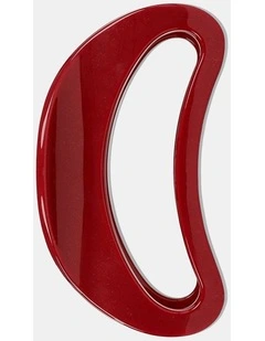 Ruby Oval Hair Claw Clip - Red