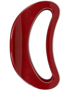 Ruby Oval Hair Claw Clip - Red