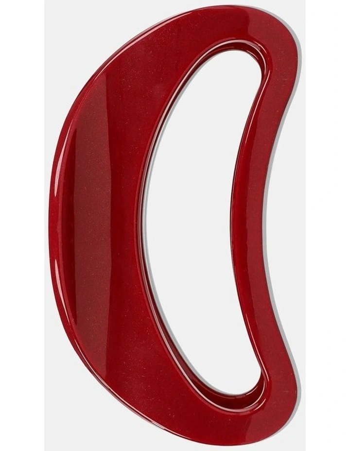 Ruby Oval Hair Claw Clip - Red image 1