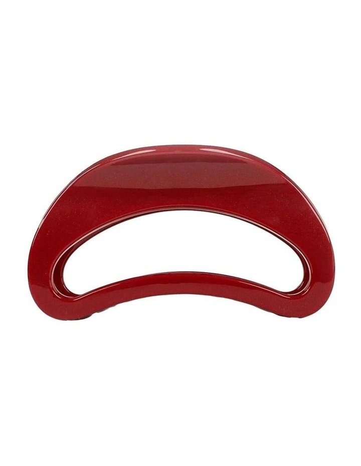 Ruby Oval Hair Claw Clip - Red image 2