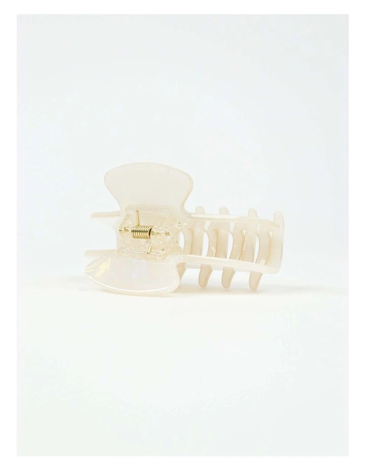 Petite Hair Claw Clip - Ivory image 3