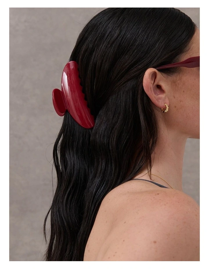 Ruby Hair Claw Clip - Red image 3