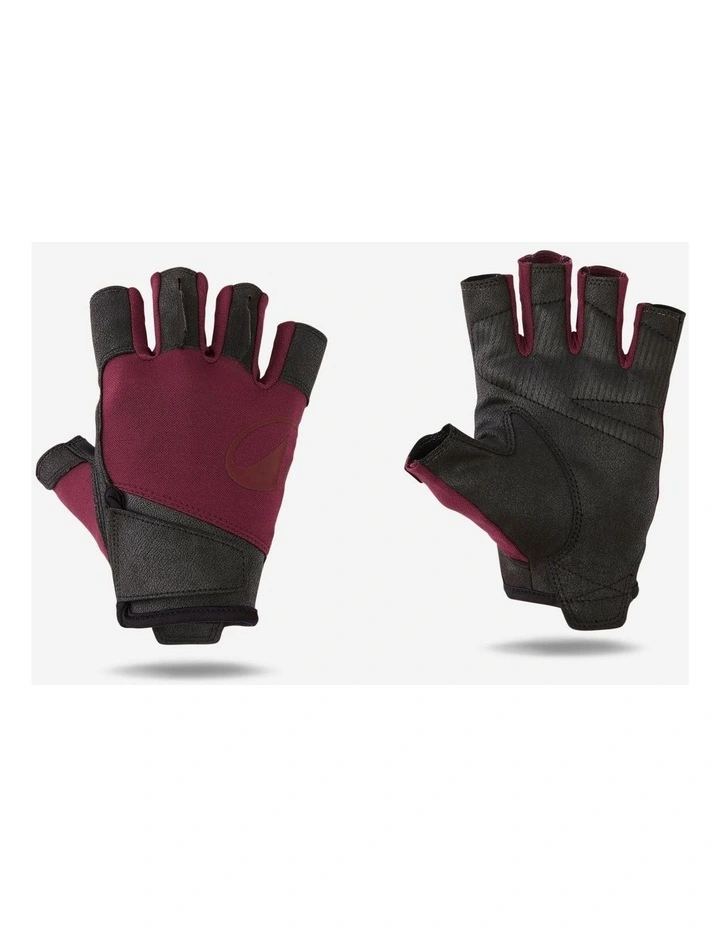Decathlon | Durable Weight Training Gloves - Burgundy/Black image 1