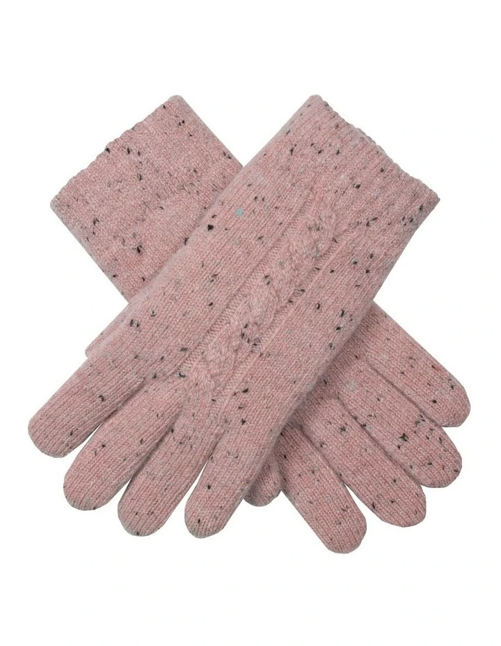 Dents Womens Cable Knit Gloves with Marl Yarn image 1