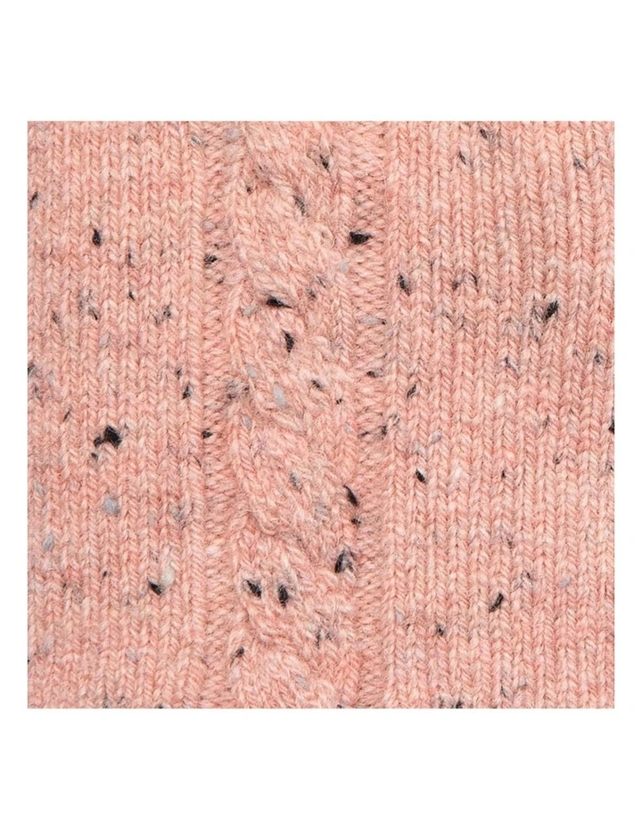 Dents Womens Cable Knit Gloves with Marl Yarn image 4