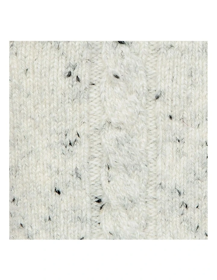 Dents Womens Cable Knit Gloves with Marl Yarn image 4