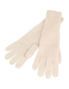 Knitted Gloves - Cream
