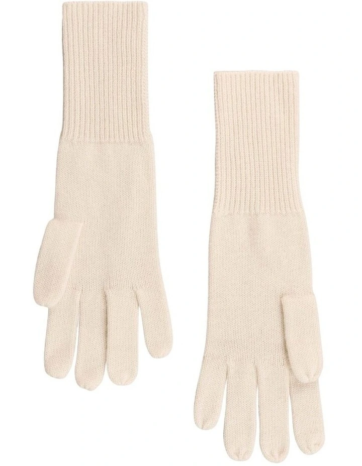 Knitted Gloves - Cream image 3