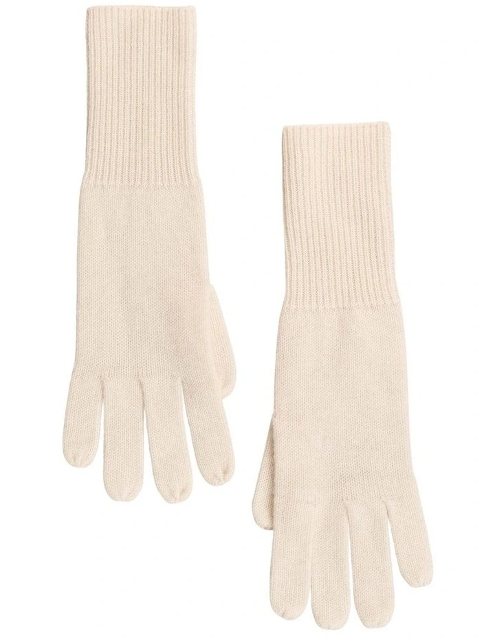Knitted Gloves - Cream image 4