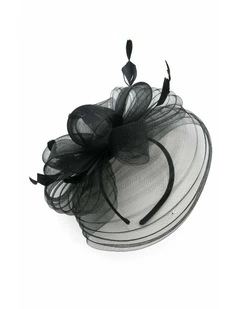 Monica Fascinator in Black