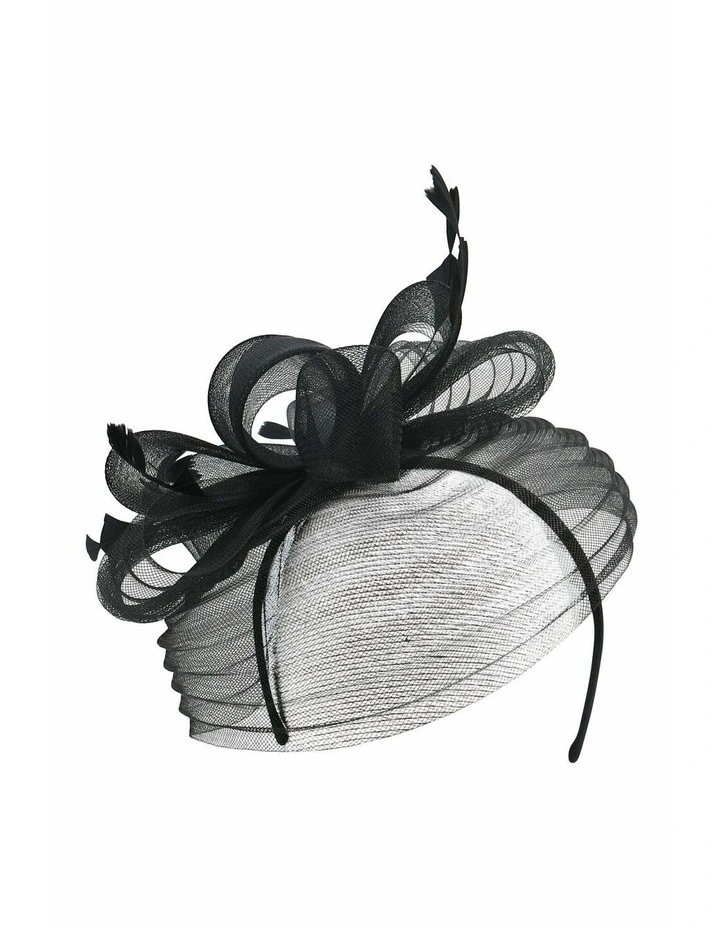 Monica Fascinator in Black image 4