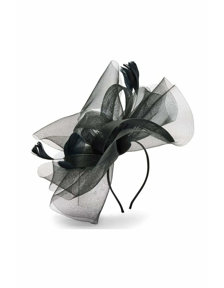Iris Fascinator in Black image 2