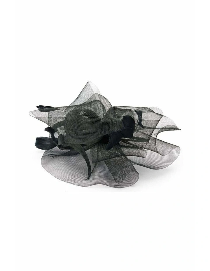 Iris Fascinator in Black image 3