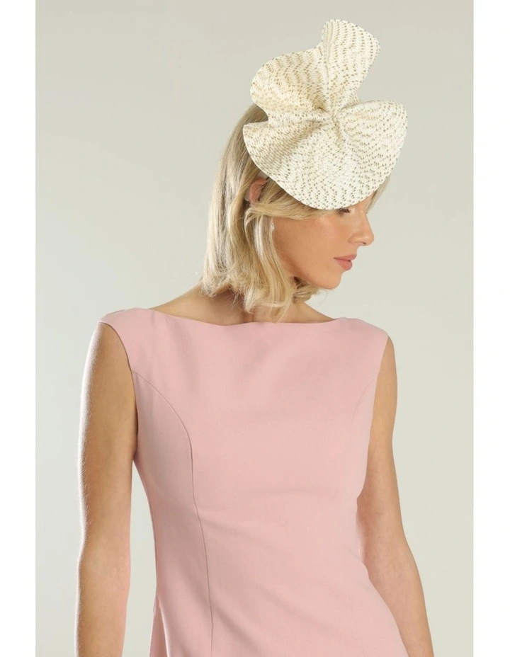 Zaria Fascinator in Gold image 7
