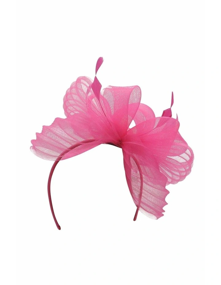 Monica Fascinator in Hot Pink image 3
