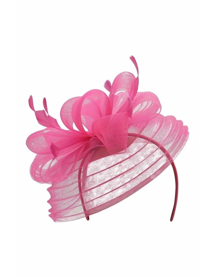 Monica Fascinator in Hot Pink image 4
