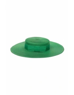 Macy Racewear Boater in Emerald Green
