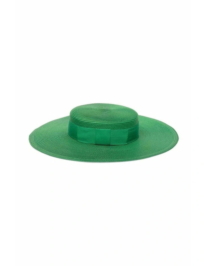 Macy Racewear Boater in Emerald Green image 1