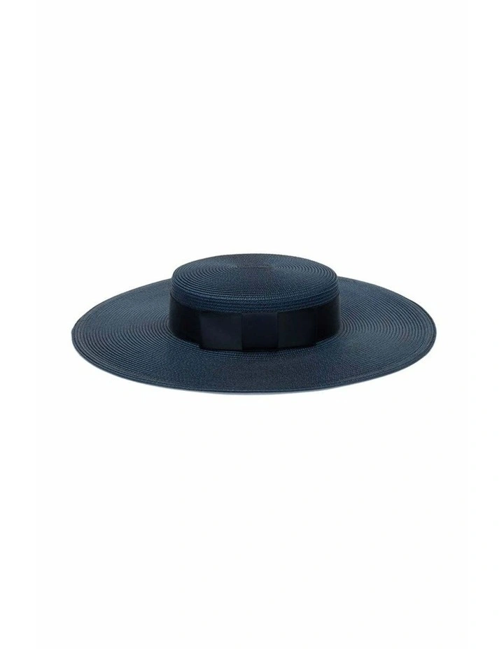 Macy Racewear Boater in Navy Blue image 3