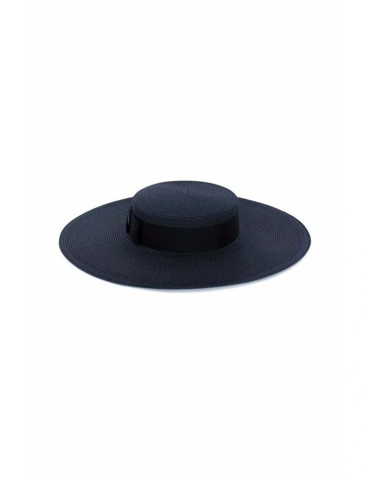 Macy Racewear Boater in Navy Blue image 5