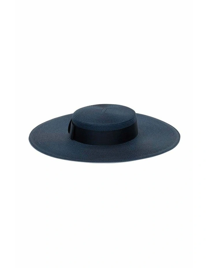 Macy Racewear Boater in Navy Blue image 7