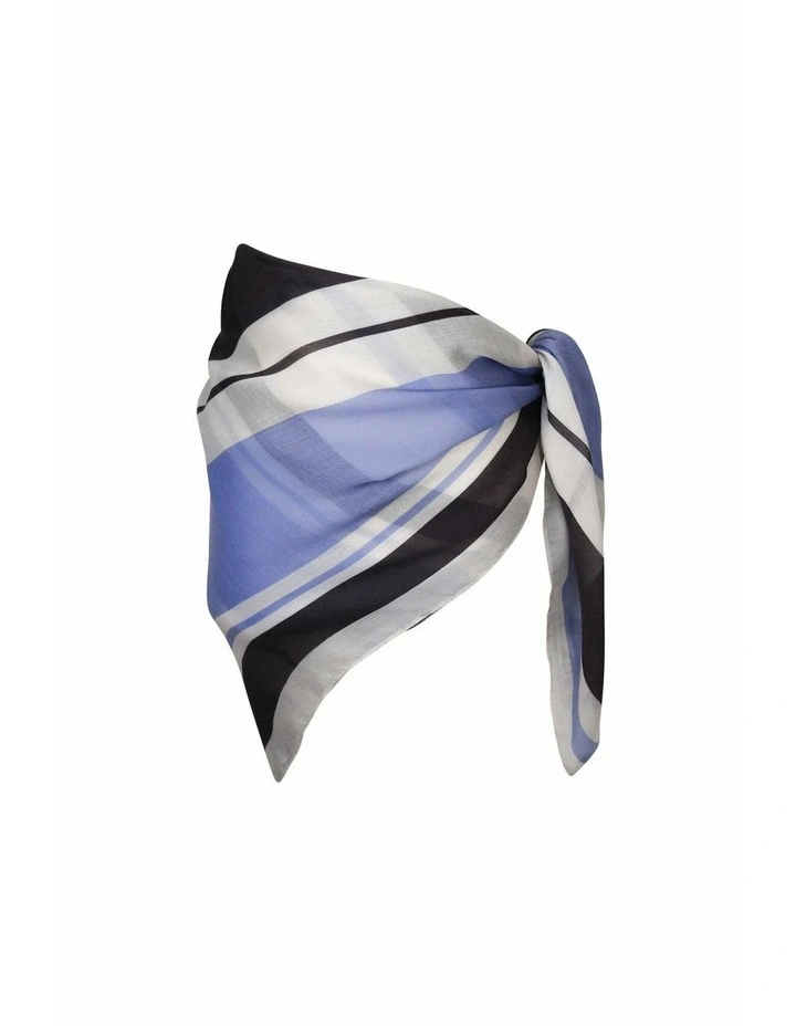 Oceana Large Scarf in Blue image 4