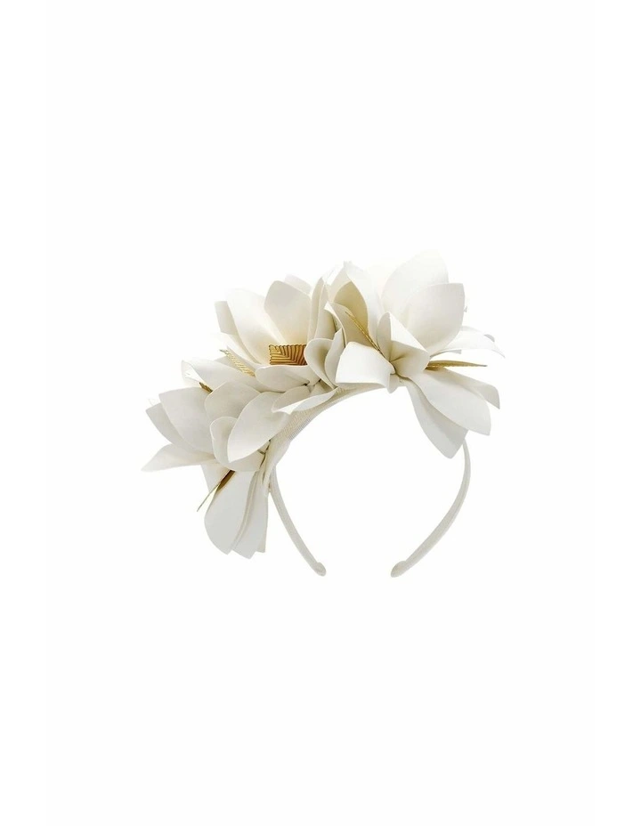 Devon Headpiece in White image 1