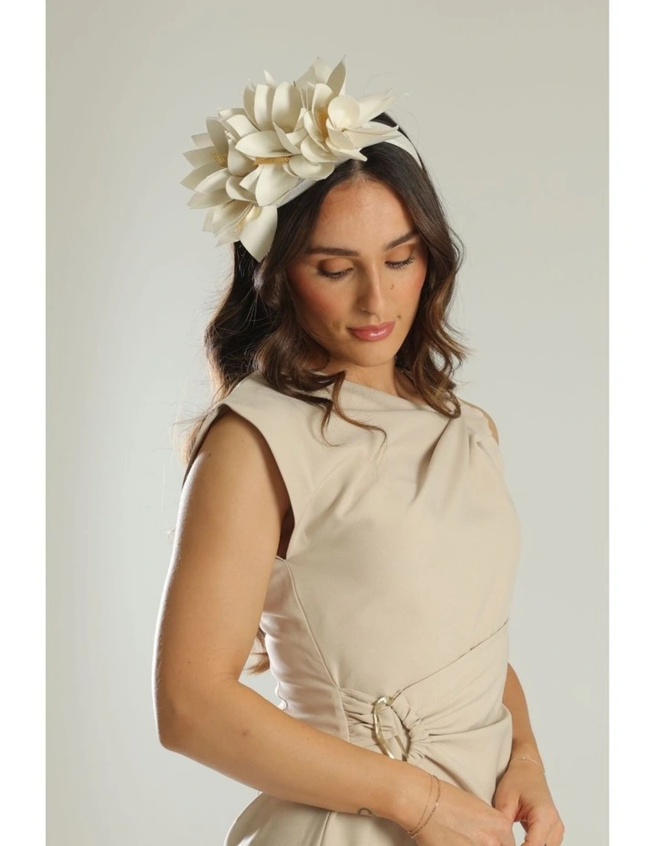 Devon Headpiece in White image 6