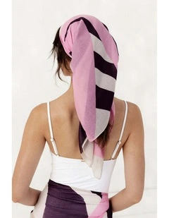 Fern Large Scarf in Purple & Pink