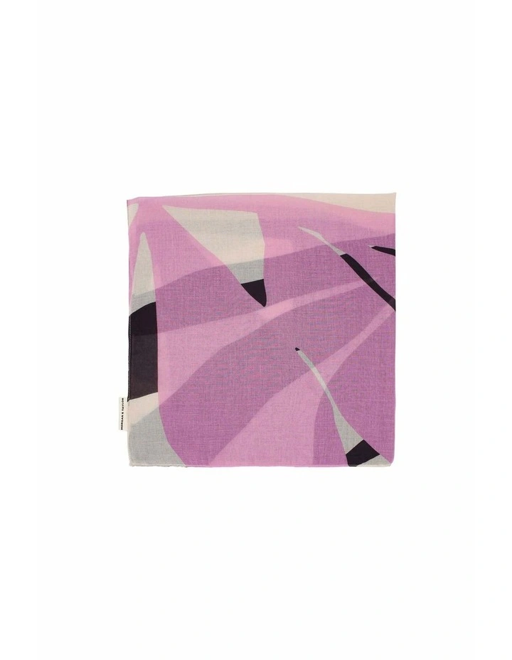 Fern Large Scarf in Purple & Pink image 4