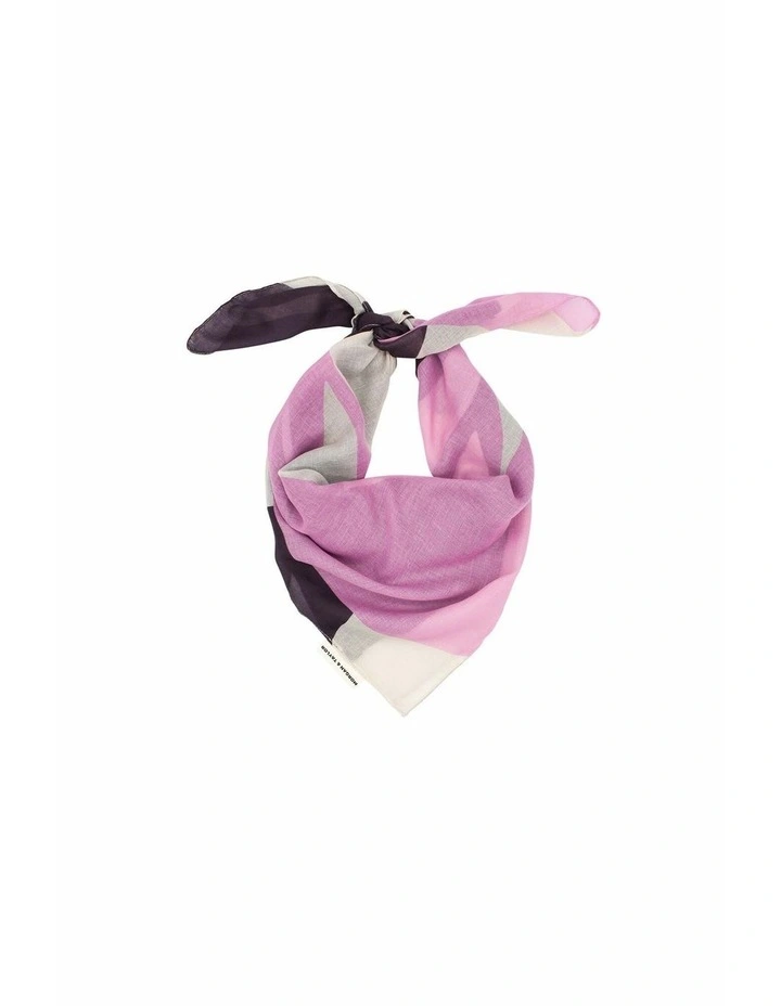 Fern Large Scarf in Purple & Pink image 5