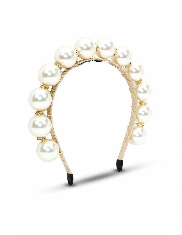 Rihannon Headpiece in Pearl image 1