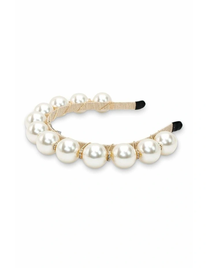 Rihannon Headpiece in Pearl image 6