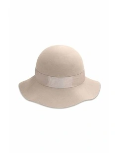 Miah Small Wool Floppy in Beige