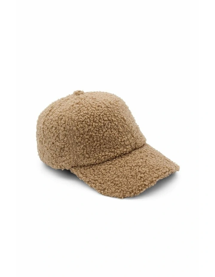 Amiee Teddy Cap in Beige image 2