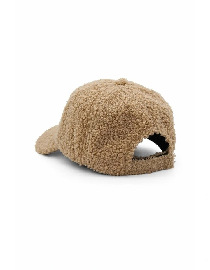 Amiee Teddy Cap in Beige image 4