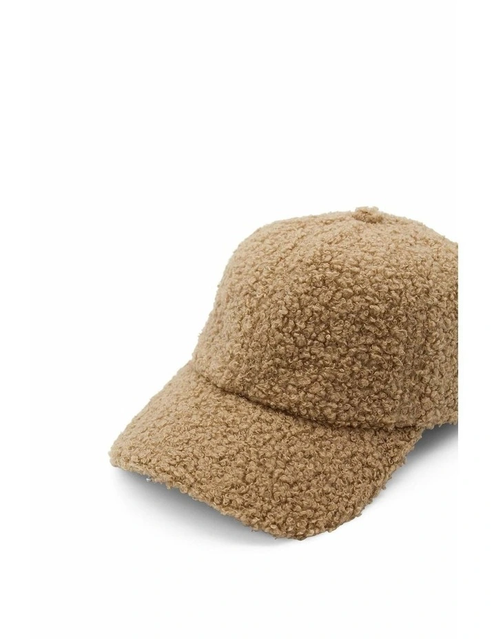 Amiee Teddy Cap in Beige image 5