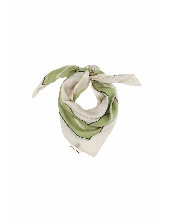 Serena Large Scarf in Green image 6