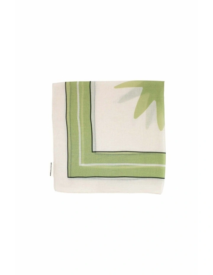Serena Large Scarf in Green image 7