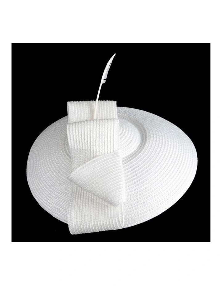 Max Alexander cream & white saucer fascinator MA979WHT image 2