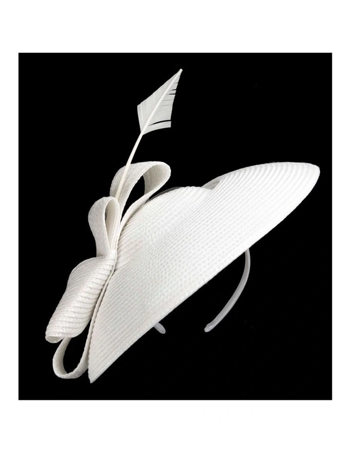 Max Alexander cream & white saucer fascinator MA979WHT image 4