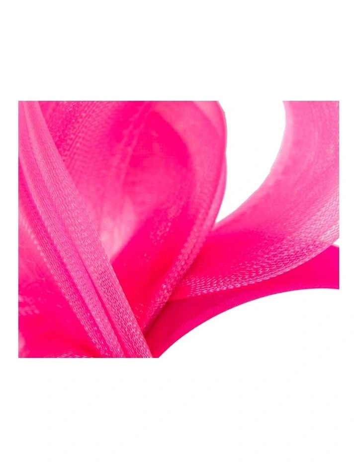 Fillies Collection hot pink crinoline bow fascinator S327HP image 3