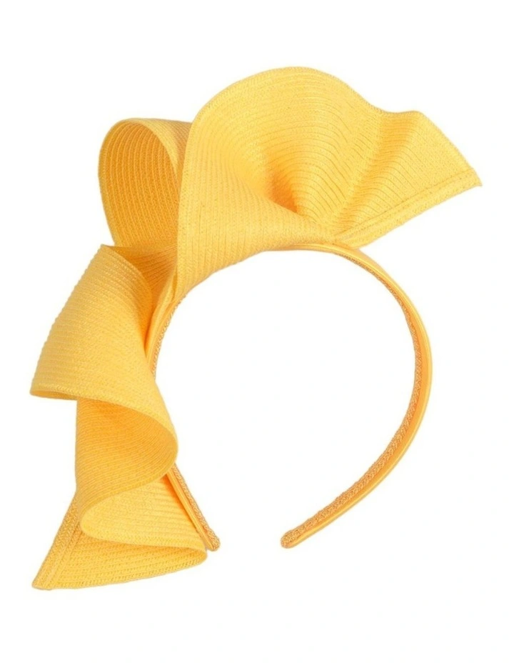 Max Alexander large yellow wave racing fascinator MA955Y image 1