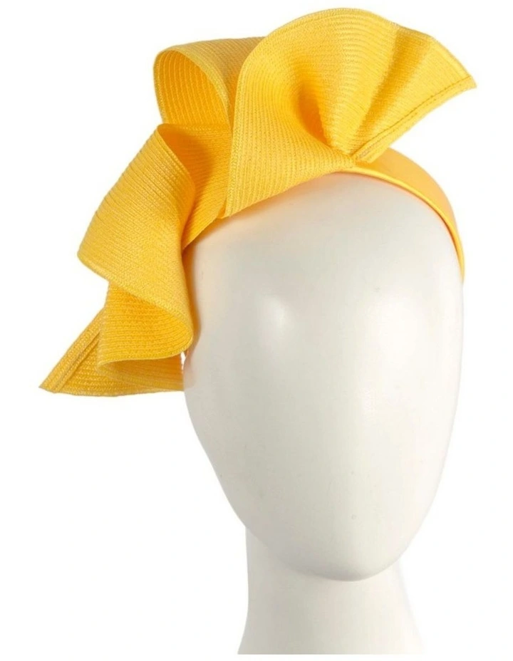 Max Alexander large yellow wave racing fascinator MA955Y image 2
